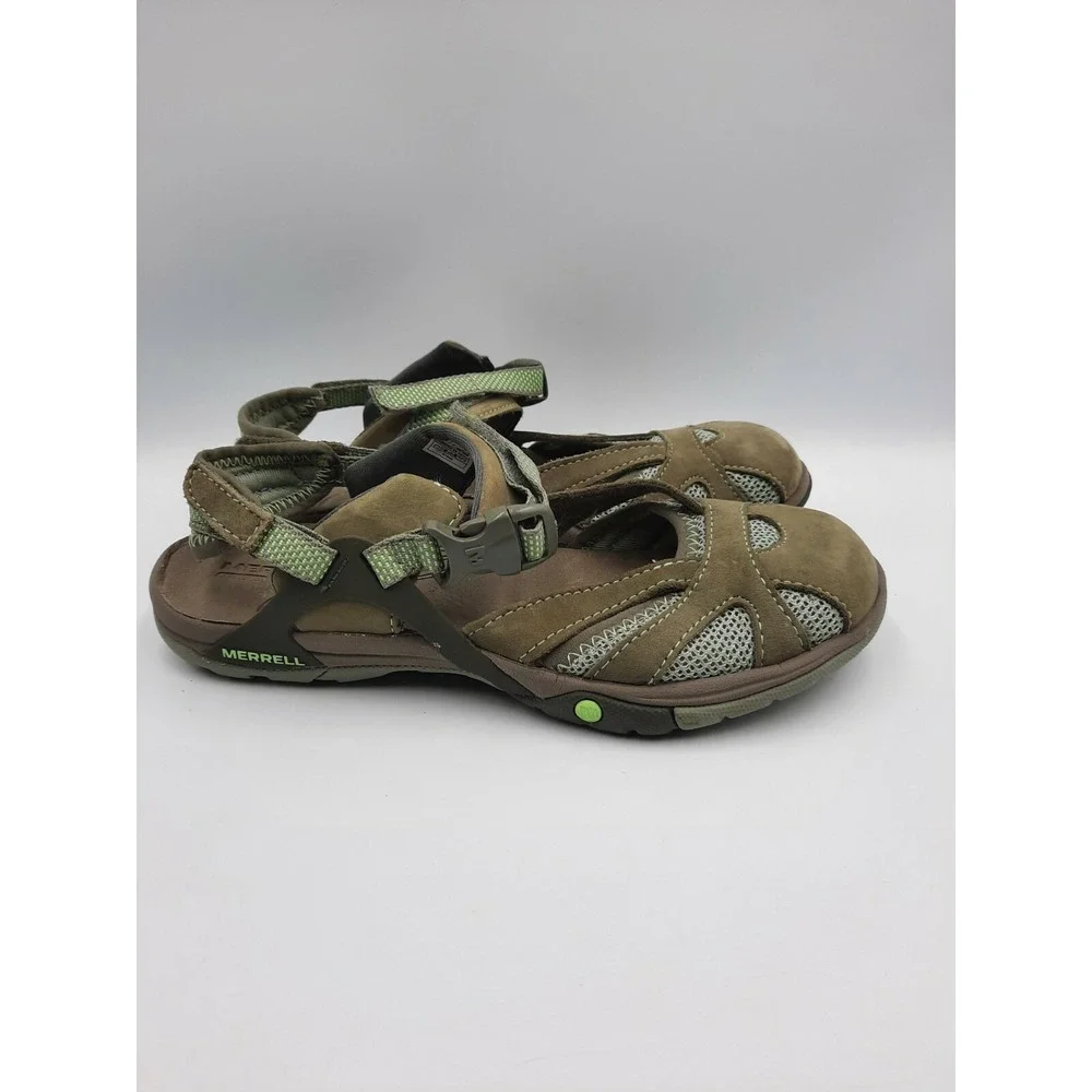 Merrell Azura Size 6 Wrap Closed Toe Hiking Comfort Sport Sandal Black J35318
